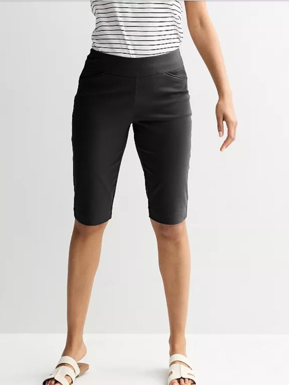 Women's Croft & Barrow® Effortless Pull-On Skimmer Capri Pants sz 6/ 27" waist
